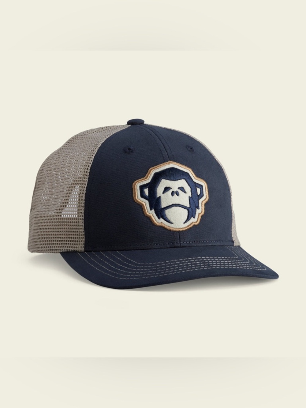 Howler Brothers El Mono Standard Hat in navy and khaki.